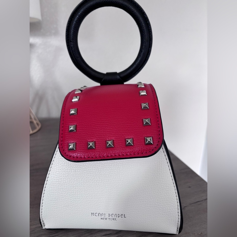 henri bendel Studded Mini Crossbody (minor discoloration on back) - Picture 2 of 13